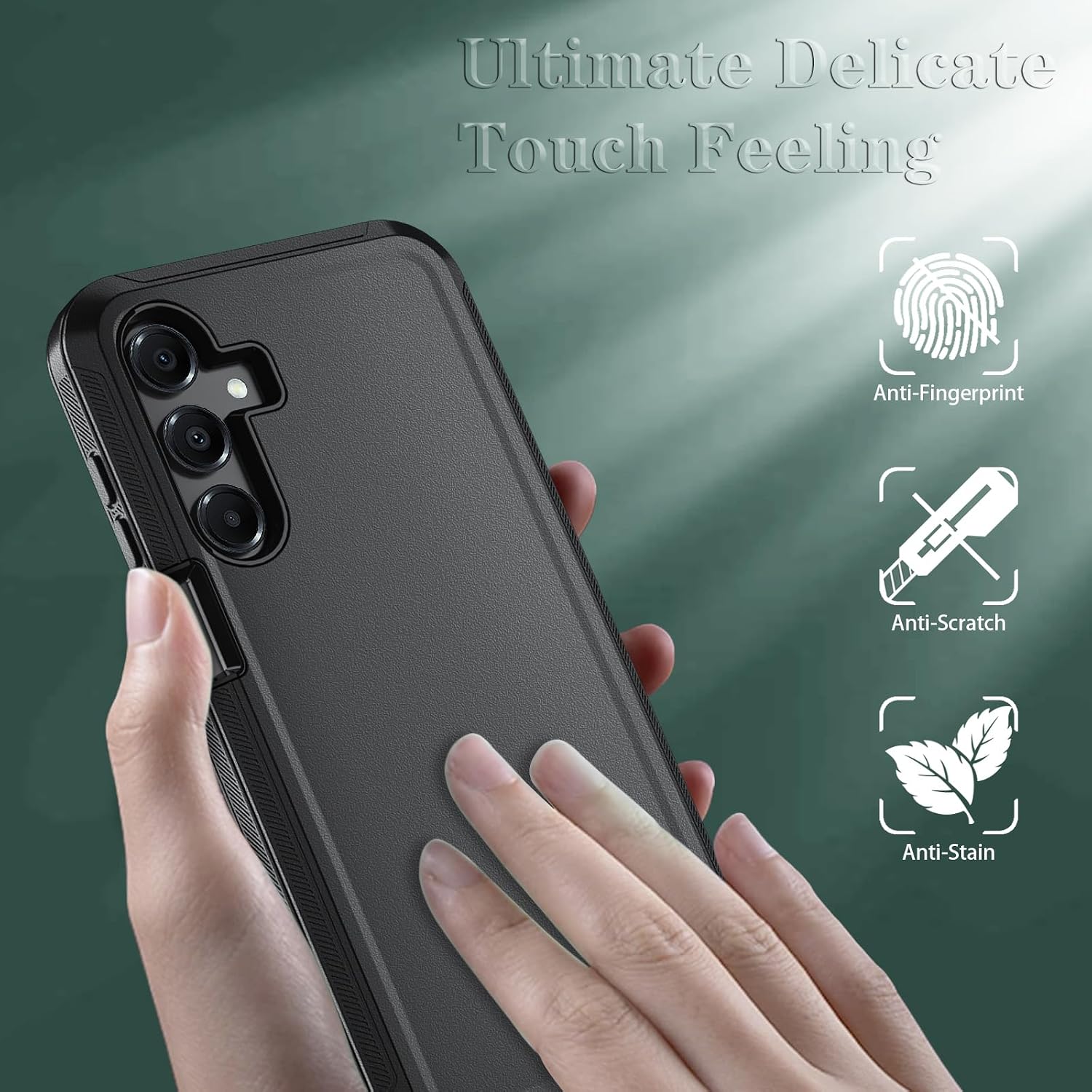 3 in 1 Detachable Protective phone  Case  with Soft HD Screen Protector