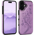 Embossed Butterfly PU Leather Wallet Phone Case