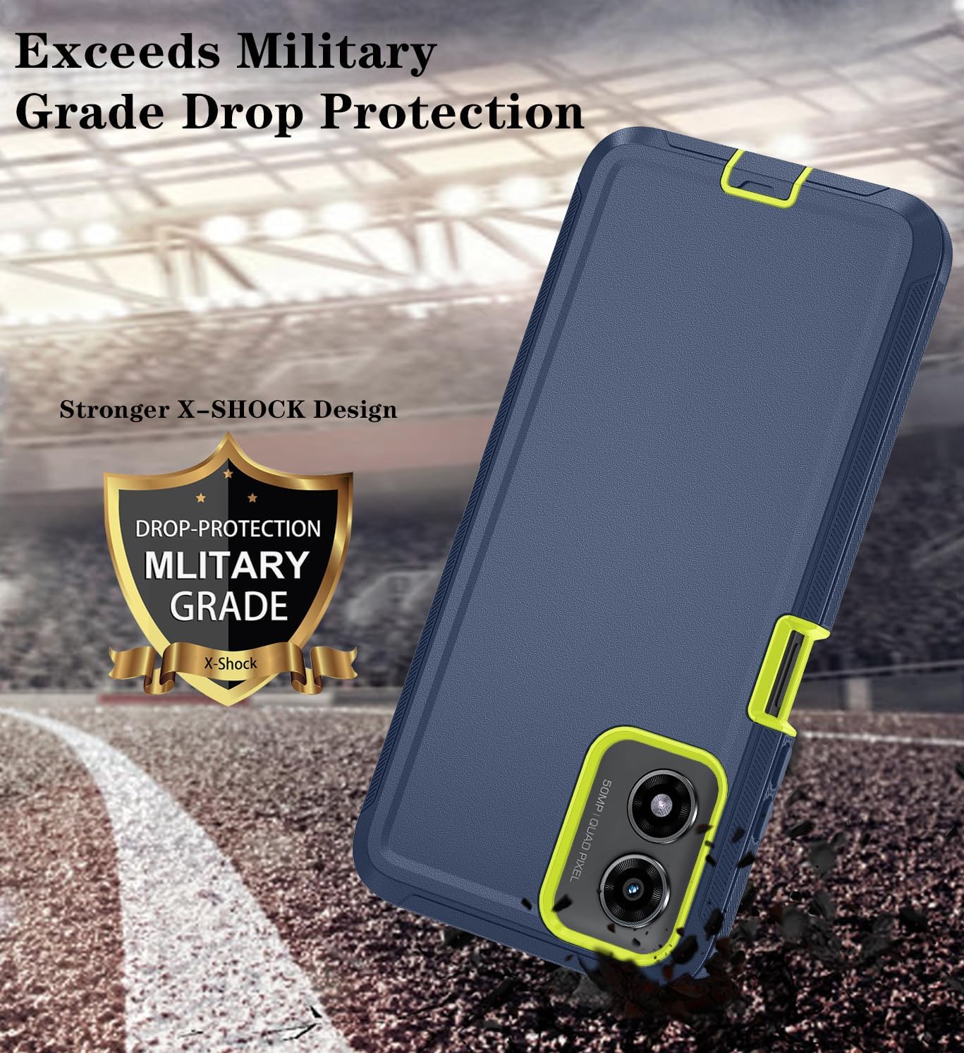3 in 1 Detachable Protective  phone  Case